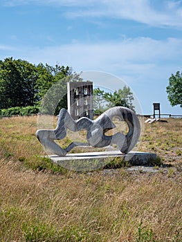 Settimia Spizzichino Memorial Park: Marble Statues Dedicated to the Shoah at Campocecina in Carrara in Tuscany, Italy photo