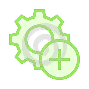 Setting add line icon