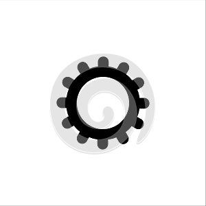 Setting, Gear, Tool, Cog Isolated Flat Web Mobile Icon