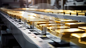 setting gold silver bars
