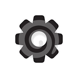 Setting icon. Gear or cog vector isolated icon