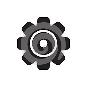 Setting icon. Gear or cog vector isolated icon