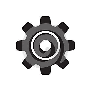 Setting icon. Gear or cog vector isolated icon