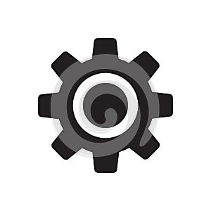 Setting icon. Gear or cog vector isolated icon