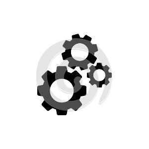 Setting Icon isolated on white background. Setting vector icon. Cog Settings Icon Symbol. Gear