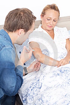 Setting an injection