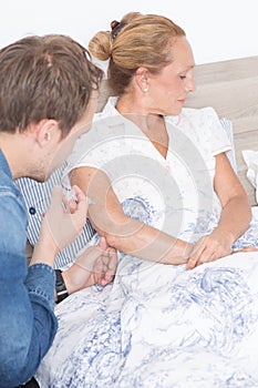 Setting an injection