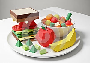 The setting is minimalistic with a white background and a plain white