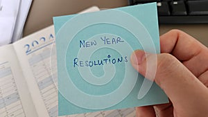 Setting new year\'s resolutions and goals