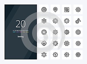 20 Setting Outline icon for presentation