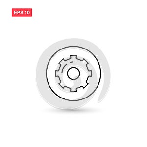 Setting preference icon vector design isolated 4