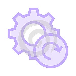 Setting refresh color line icon