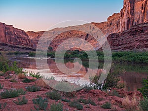Colorado River Reflections near Moab, Utah