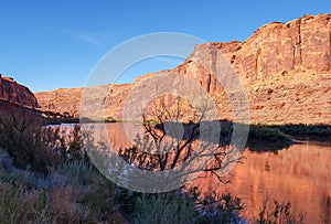 Colorado River Reflections near Moab, Utah