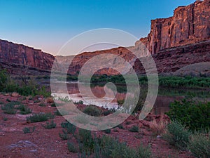 Colorado River Reflections near Moab, Utah