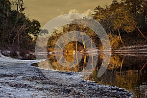 Setting Sun on the Suwanee River