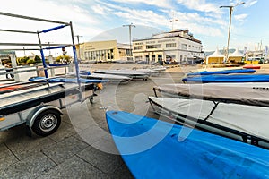 Setting up before the boat race