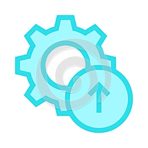 Setting upload line icon