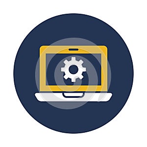 Setting, web gear Vector Icon which can easily modify