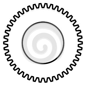 Settings, configuration, maintance, service or repair, development concept icon with gear symbol