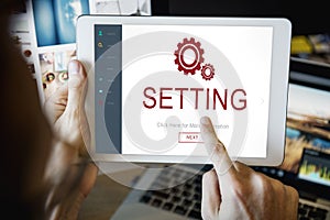 Settings Electronic Device Homepage Concept