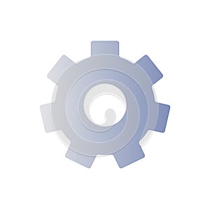 Settings gear flat gradient color ui icon