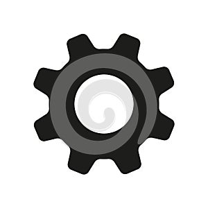 Settings or Gear icon. Cog Setting vector illustration