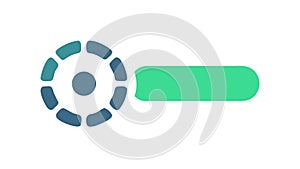 Settings Gear Toggle Switch Control System Vector Illustration, vector design Generative AI