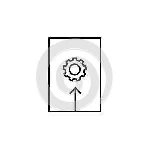 settings icon. Element of online and web for mobile concept and web apps icon. Thin line icon for website design and development,