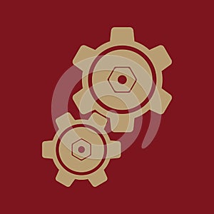 The settings icon. Gears symbol.