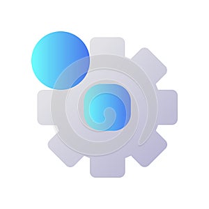 Settings notification pixel perfect flat gradient two-color ui icon