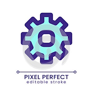 Settings pixel perfect RGB color ui icon
