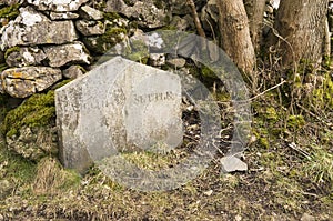 Settle Langcliffe boundary stone