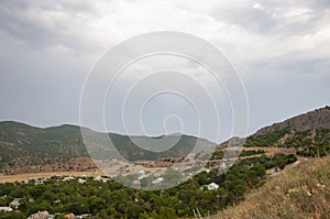 Settlement Morskoe in the Eastern part of Crimea