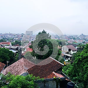 settlements in the city of Bogor in Indonesia