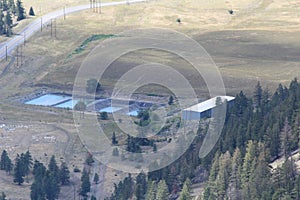 Mining Settling Ponds near Hedley, BC photo