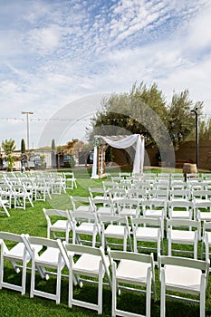 Setup for an Outdoor Ceremony