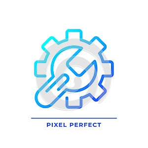 Setup pixel perfect gradient linear vector icon