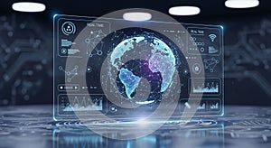 The setup suggests advanced technology and data analysis capabilities