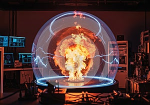 This setup suggests an advanced technology or experimental setting