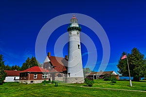Seul Choix Point Lighthouse and keepers home and grounds