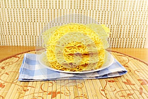 Sev noodles or vermicelli indian or gujrati food snack