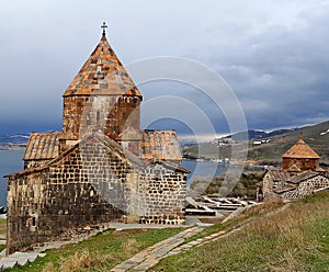 The ancient Sevanavank monastery, Sevan, Armenia