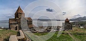 Sevanavank is a monastery complex located on the shore of Lake Sevan in Armenia