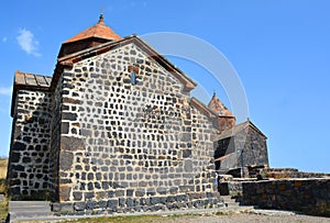 Sevanavank is a monastic complex located on a peninsula at the northwestern shore of Lake Sevan