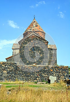 Sevanavank is a monastic complex located on a peninsula at the northwestern shore of Lake Sevan