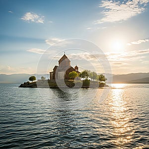 Sevanavank Monastery on Lake Sevan, Armenia