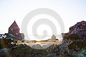 Sevanavank Monastery is located on the northwestern shore of Lake Sevan in the eastern Armenian province of Gegharkunik