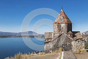 Sevanavank monastery on the North-West coast of lake Sevan, Gegharkunik province,