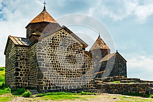 Sevanavank Monastery on the shore of Lake Sevan Armenia